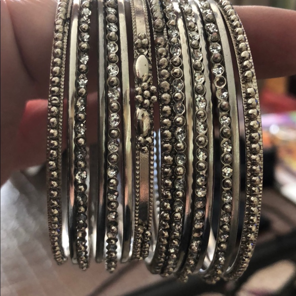 Indian Silver Bangle Bracelets. - image 1